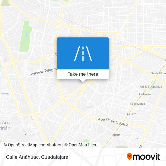 Mapa de Calle Anáhuac