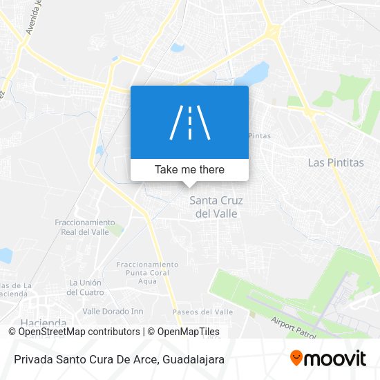 Privada Santo Cura De Arce map