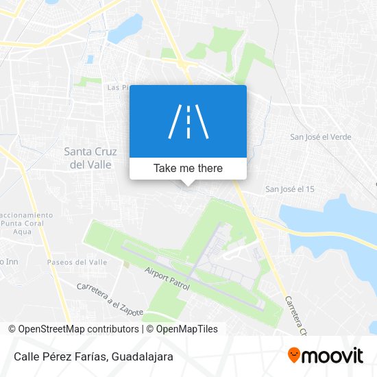 Mapa de Calle Pérez Farías