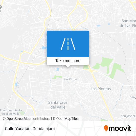 Calle Yucatán map