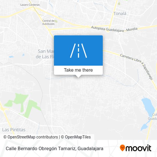 Calle Bernardo Obregón Tamariz map
