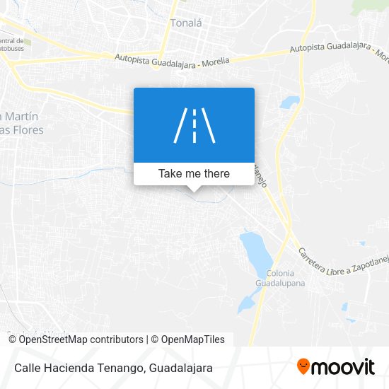 Mapa de Calle Hacienda Tenango