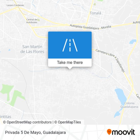 Privada 5 De Mayo map