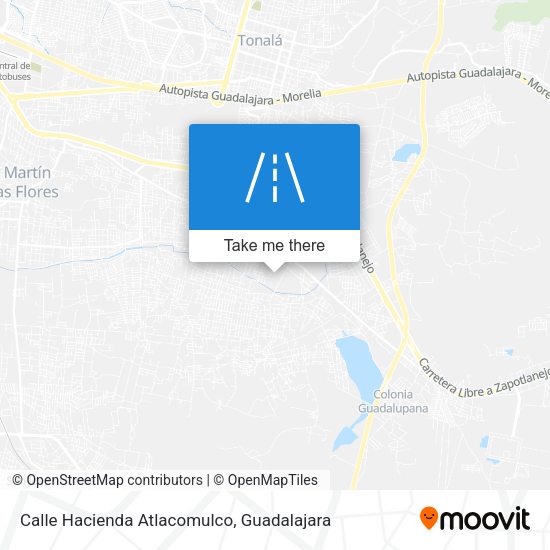 Calle Hacienda Atlacomulco map