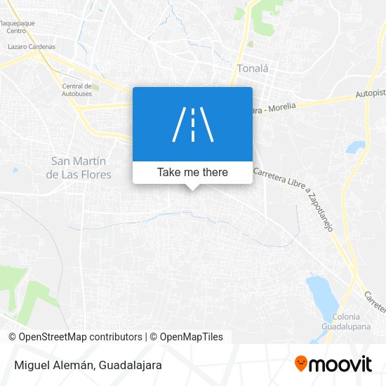 Mapa de Miguel Alemán