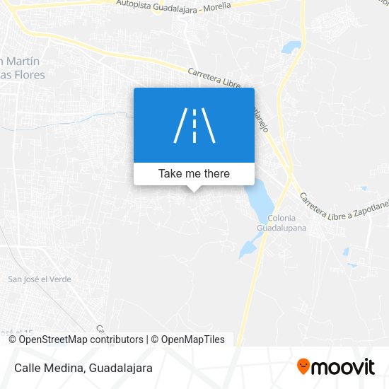 Mapa de Calle Medina