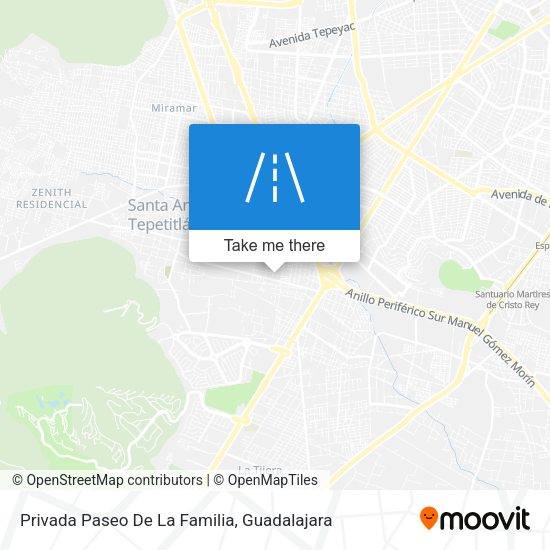 Mapa de Privada Paseo De La Familia