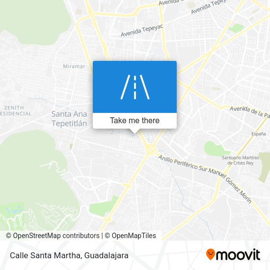Calle Santa Martha map