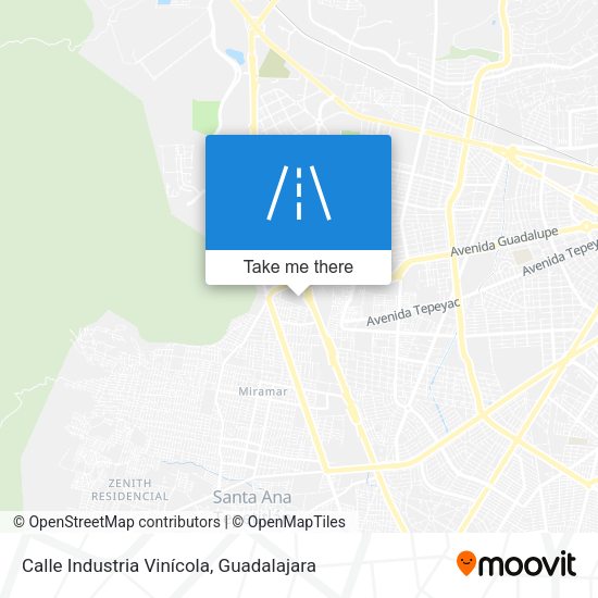 Mapa de Calle Industria Vinícola