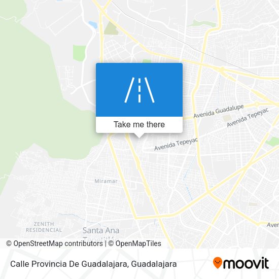 Mapa de Calle Provincia De Guadalajara