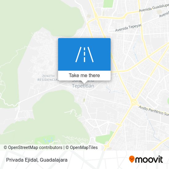 Mapa de Privada Ejidal