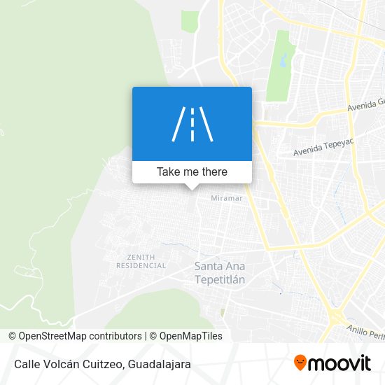 Calle Volcán Cuitzeo map
