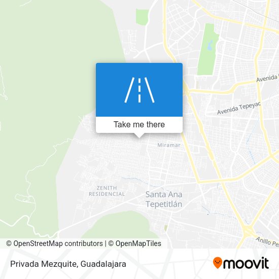 Mapa de Privada Mezquite