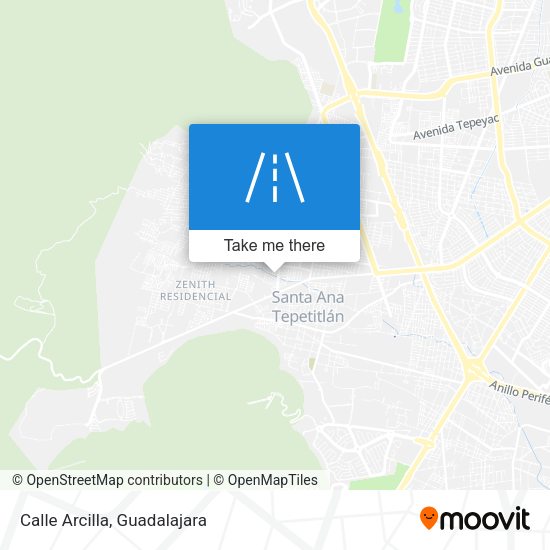 Mapa de Calle Arcilla