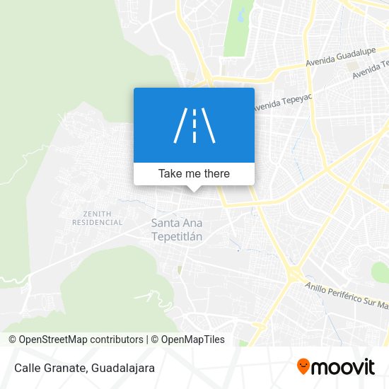 Calle Granate map