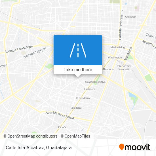 Calle Isla Alcatraz map