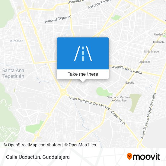 Calle Uaxactún map