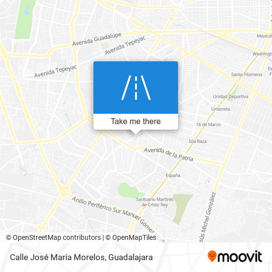 Mapa de Calle José María Morelos