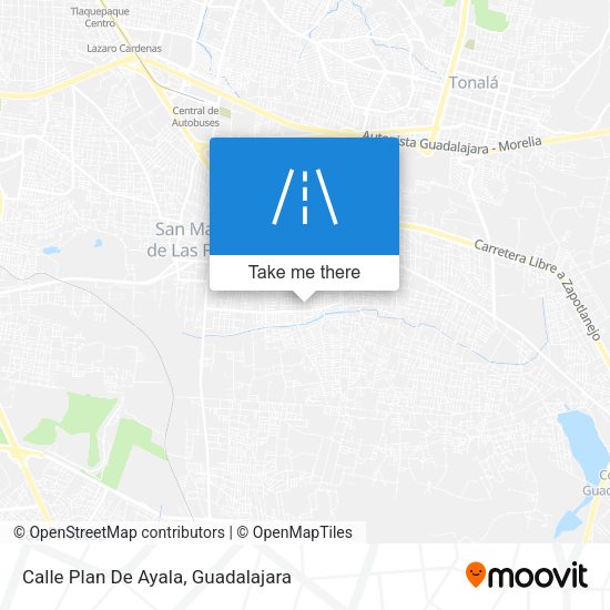 Calle Plan De Ayala map