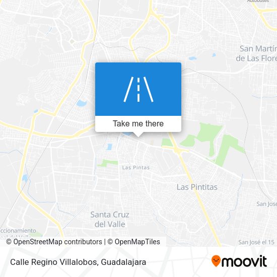 Mapa de Calle Regino Villalobos