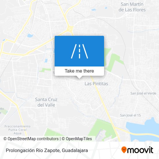 Prolongación Río Zapote map