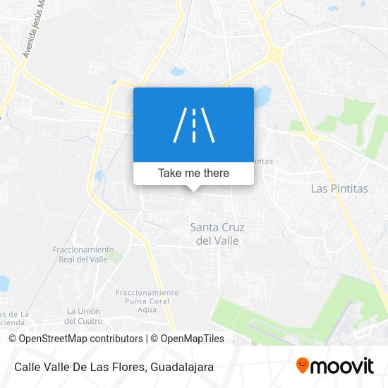 Mapa de Calle Valle De Las Flores
