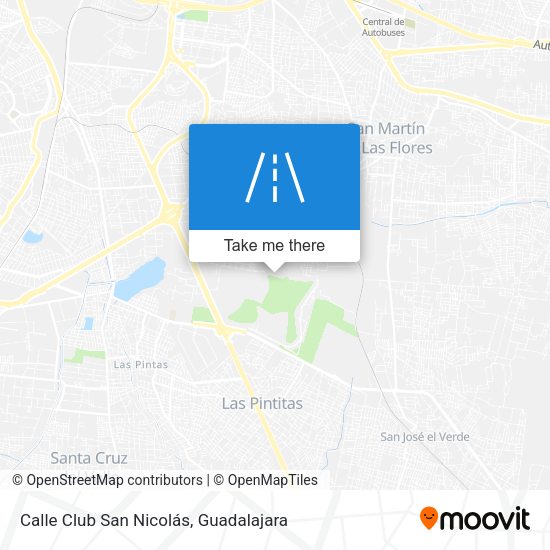 Mapa de Calle Club San Nicolás