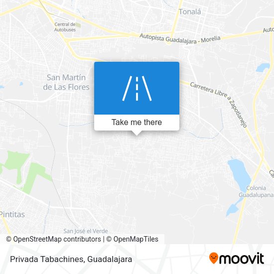Privada Tabachines map