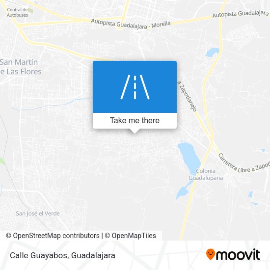 Mapa de Calle Guayabos
