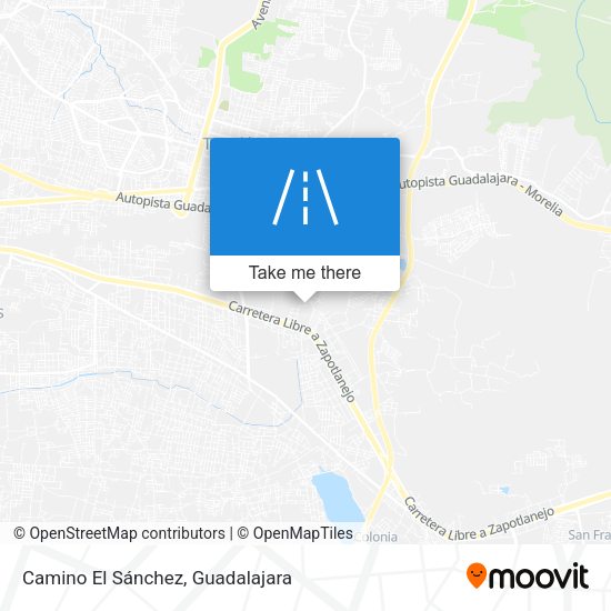 Camino El Sánchez map
