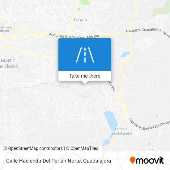 Mapa de Calle Hacienda Del Parián Norte