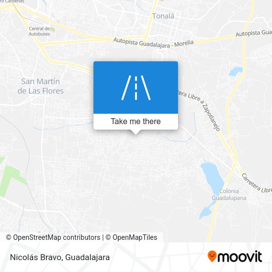 Nicolás Bravo map
