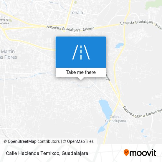 Calle Hacienda Temixco map