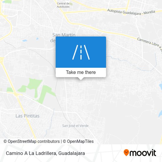 Camino A La Ladrillera map