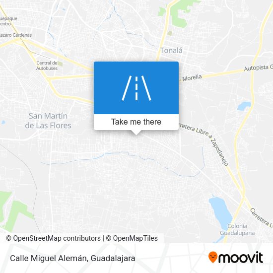 Calle Miguel Alemán map