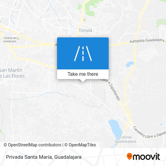 Privada Santa María map