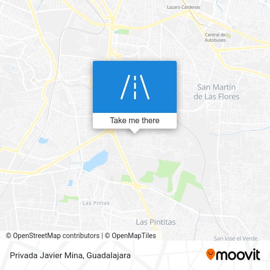Privada Javier Mina map
