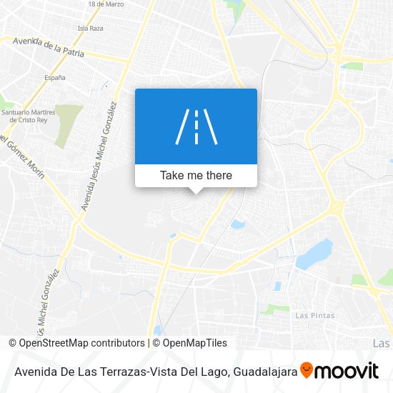 Avenida De Las Terrazas-Vista Del Lago map