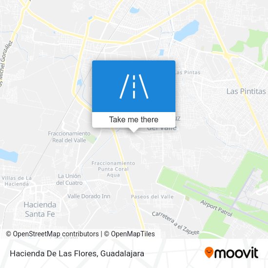 Hacienda De Las Flores map