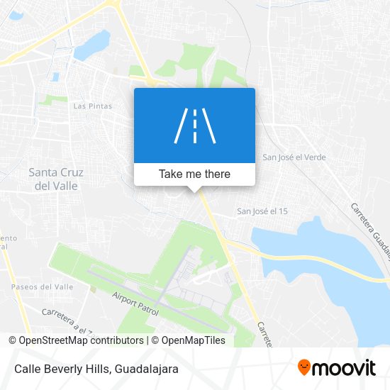 Mapa de Calle Beverly Hills