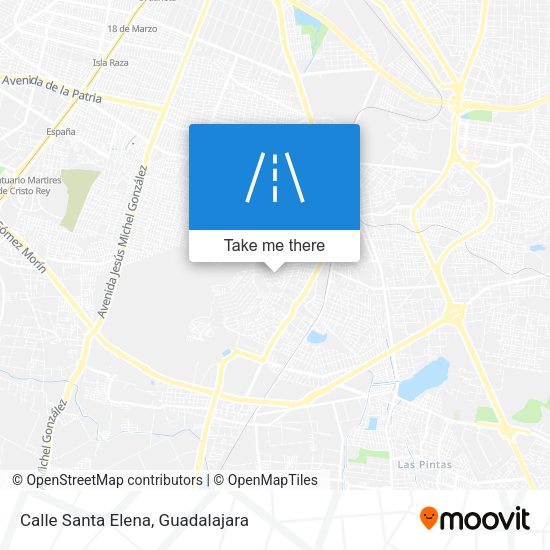 Calle Santa Elena map