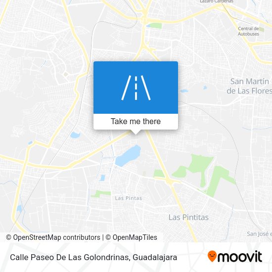 Calle Paseo De Las Golondrinas map