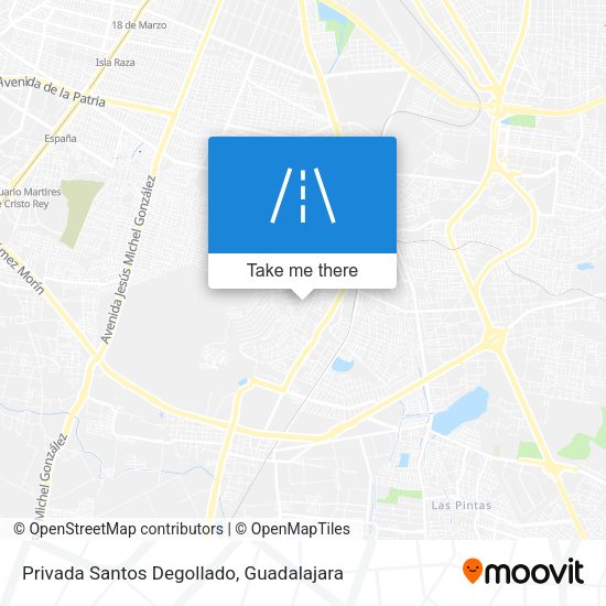 Mapa de Privada Santos Degollado