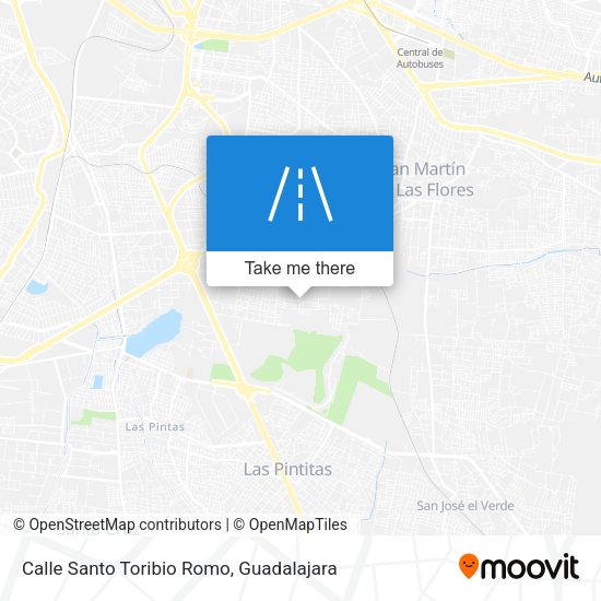Calle Santo Toribio Romo map