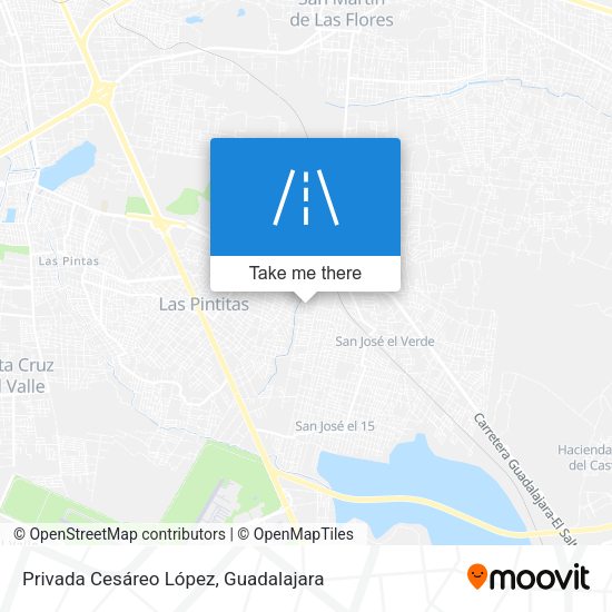 Privada Cesáreo López map