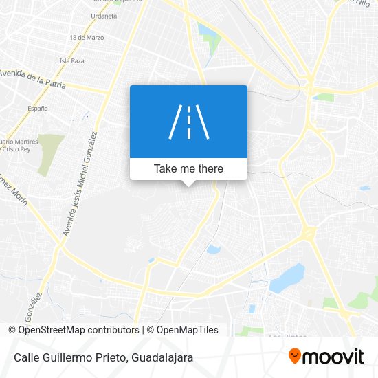 Calle Guillermo Prieto map
