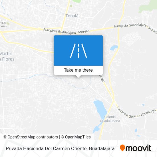 Privada Hacienda Del Carmen Oriente map