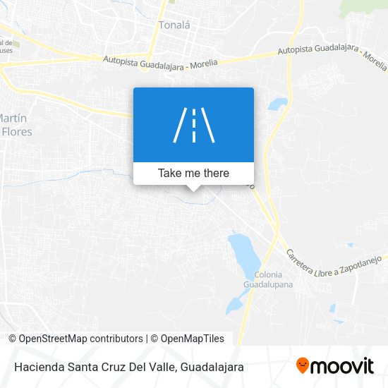 Hacienda Santa Cruz Del Valle map