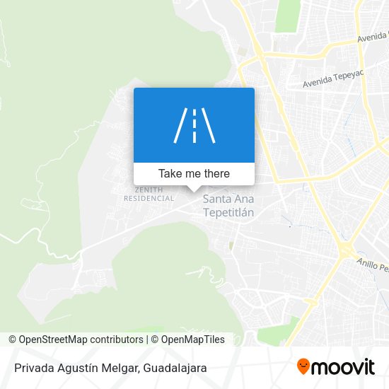 Mapa de Privada Agustín Melgar