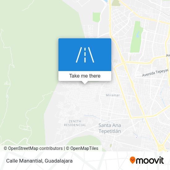 Mapa de Calle Manantial